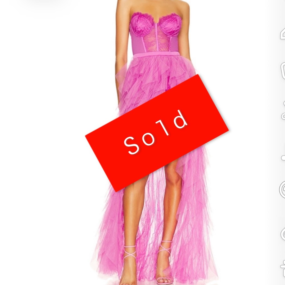 X revolve Bustier Gown